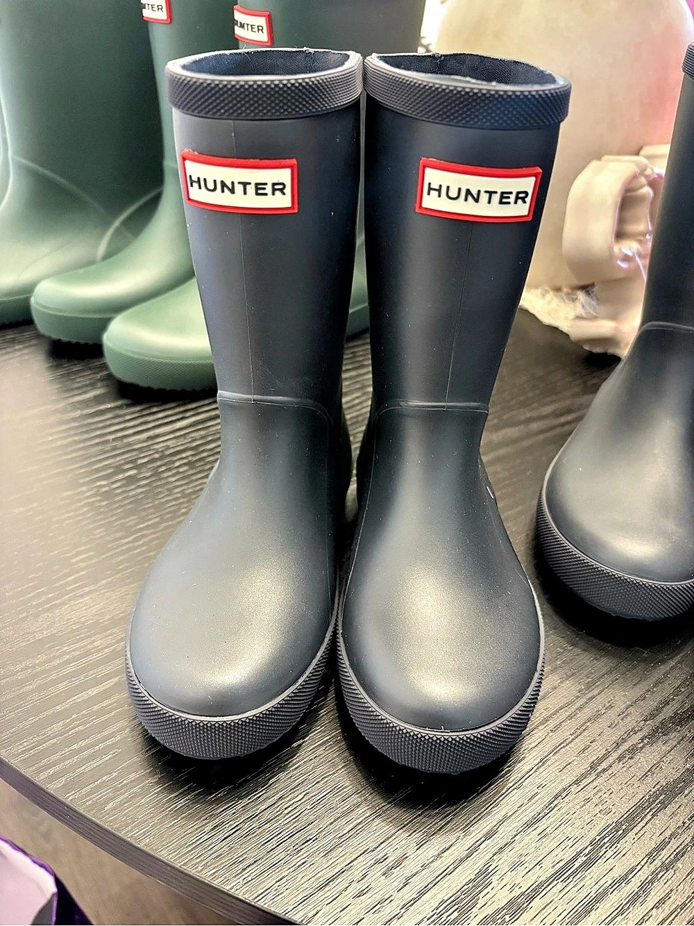 Hunter Kids First Classic Rain Boots Black